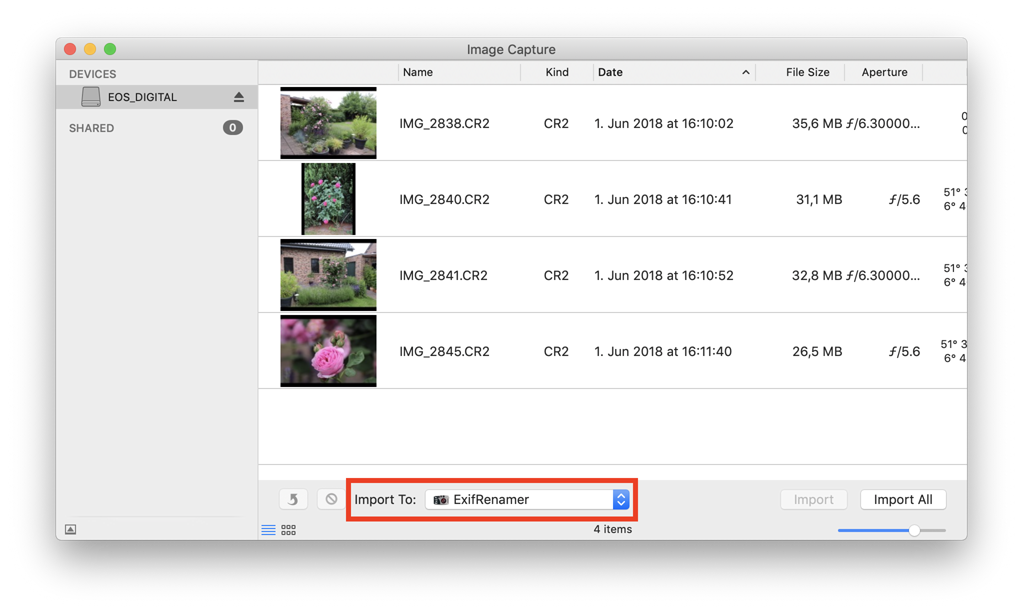 exif program for mac